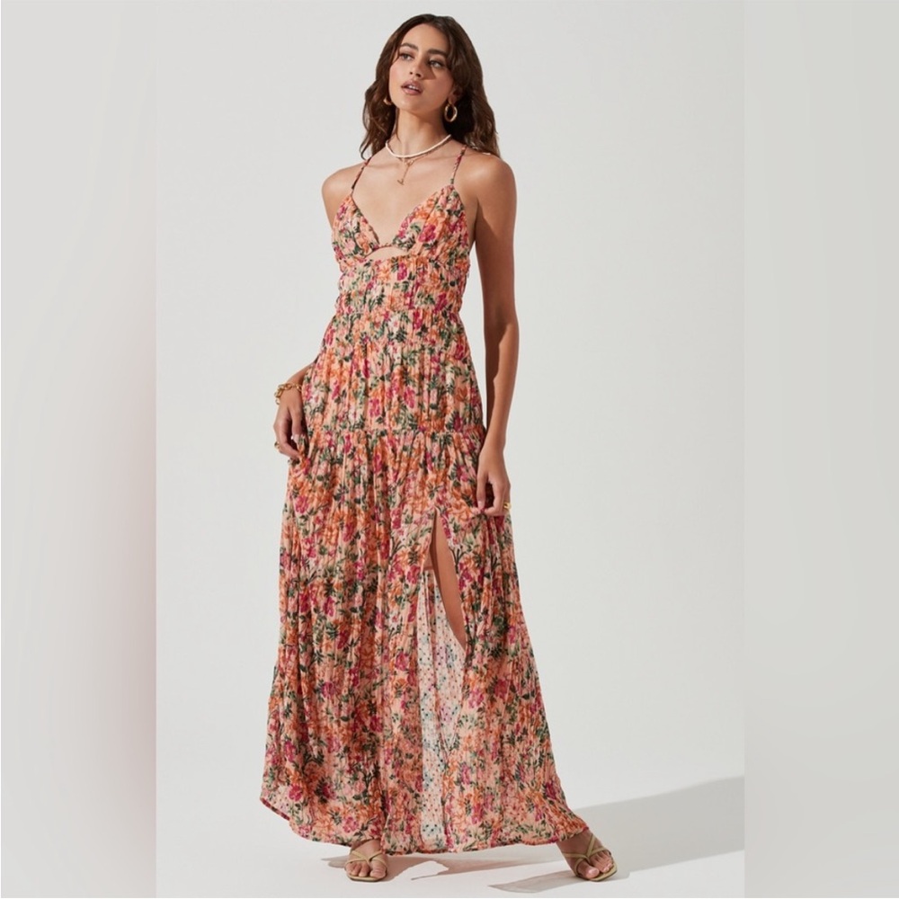 ASTR the label tropical maxi dress